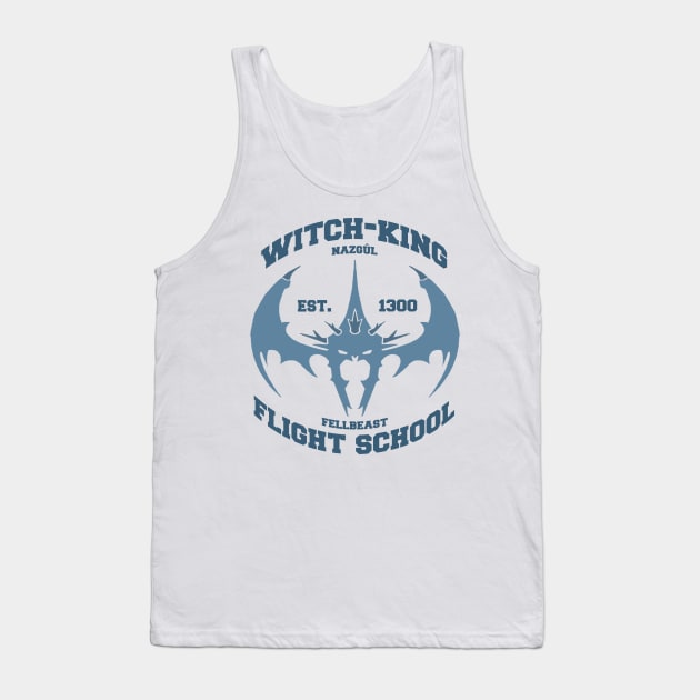 Witch-King Nazgûl Flight School Tank Top by MiguelFeRec